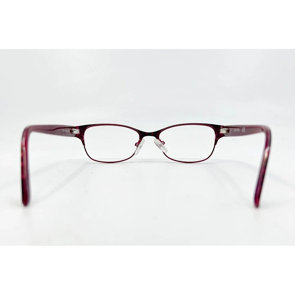 Guess Eyeglasses Frames Girls Pink Leopard Print Cat Eye 47-16-130 PNK